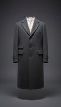 Tailored Wool Overcoat With Hidden Placket